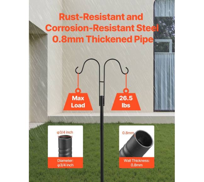 Dvipusis paukščių maitinimo stulpas, 8 vnt2