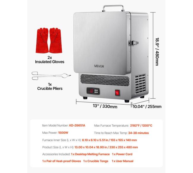 Stalviršio krosnis lydyti iki 1200C6