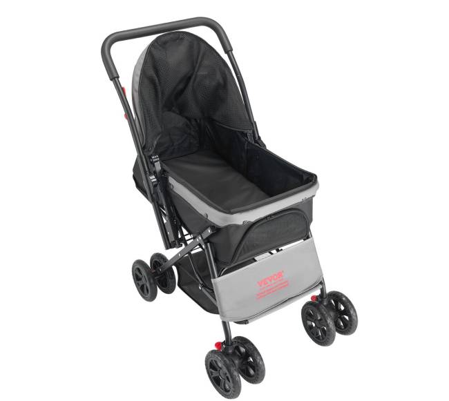 Sulankstomas augintinio vežimėlis su keturiais ratais10