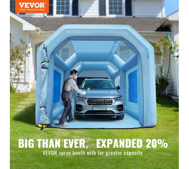 Pripučiama dažymo palapinė su filtru 6x3x2.5 m1