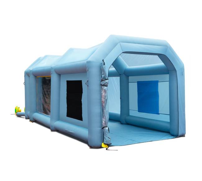 Pripučiama dažymo palapinė su filtru 6x3x2.5 m9