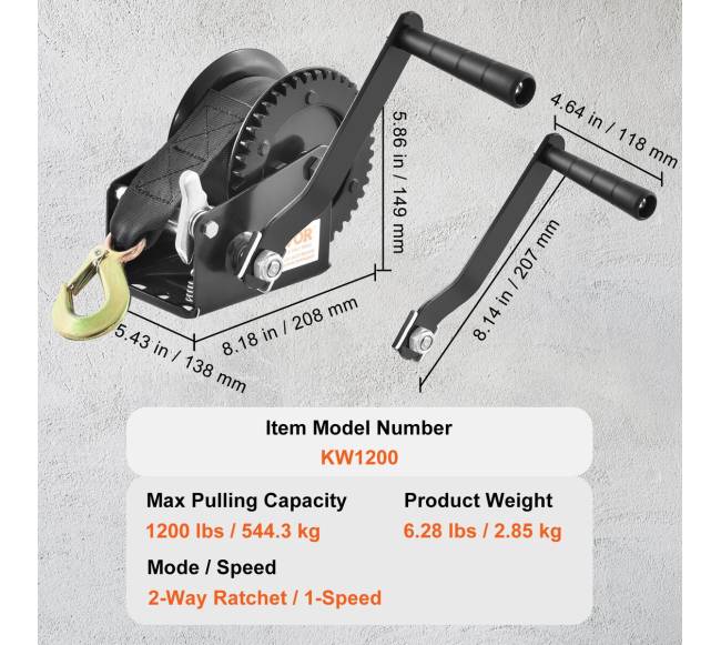 Rankinė gervė su 544 kg traukos galia6