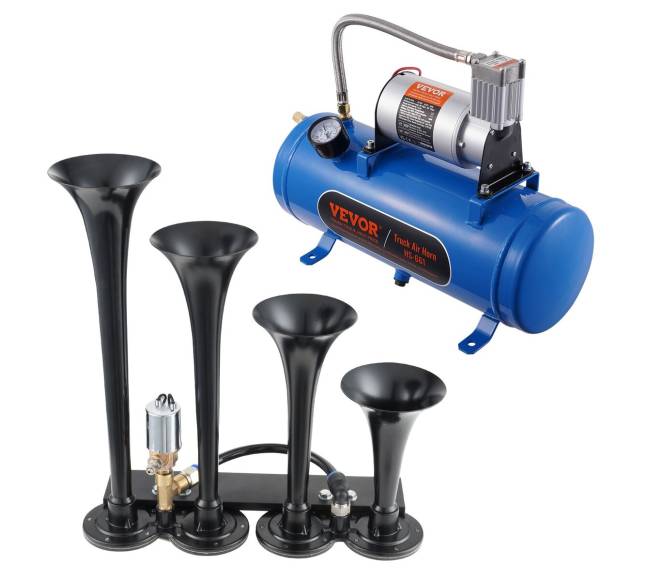 Garso signalų komplektas su kompresoriumi0