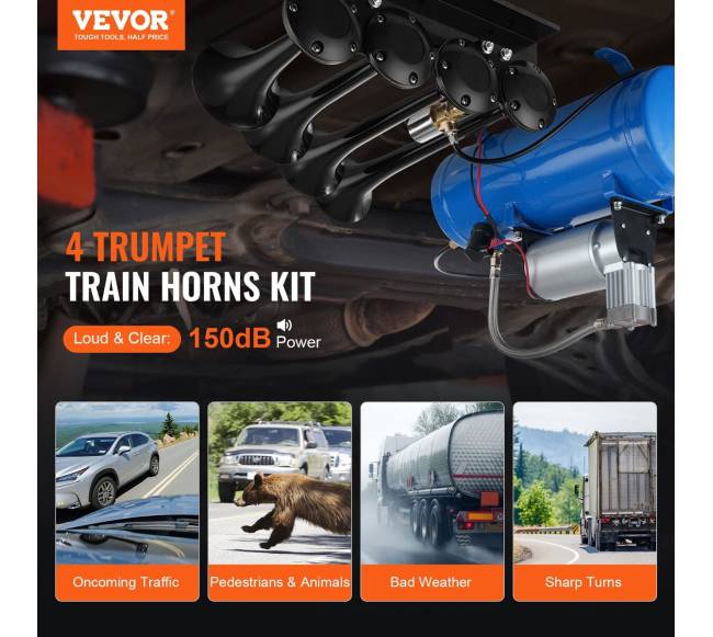 Garso signalų komplektas su kompresoriumi1