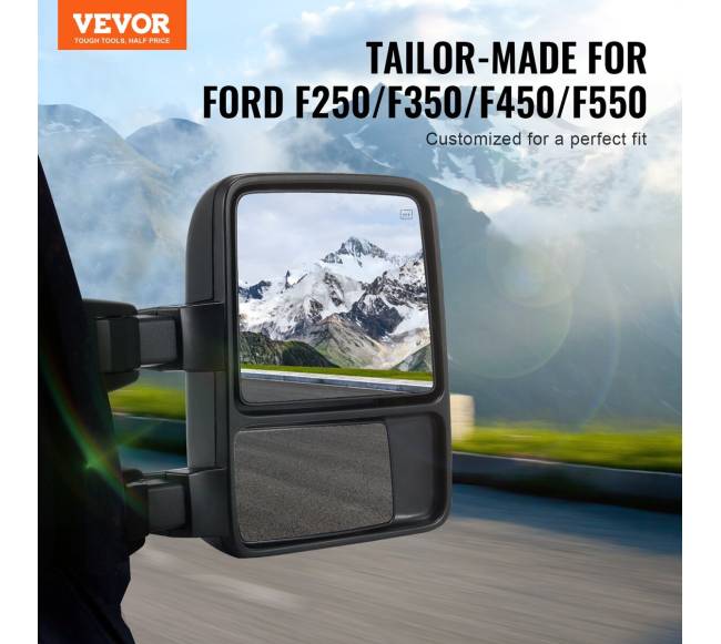 Sulankstomi šildomi veidrodžiai Ford F-serijai1