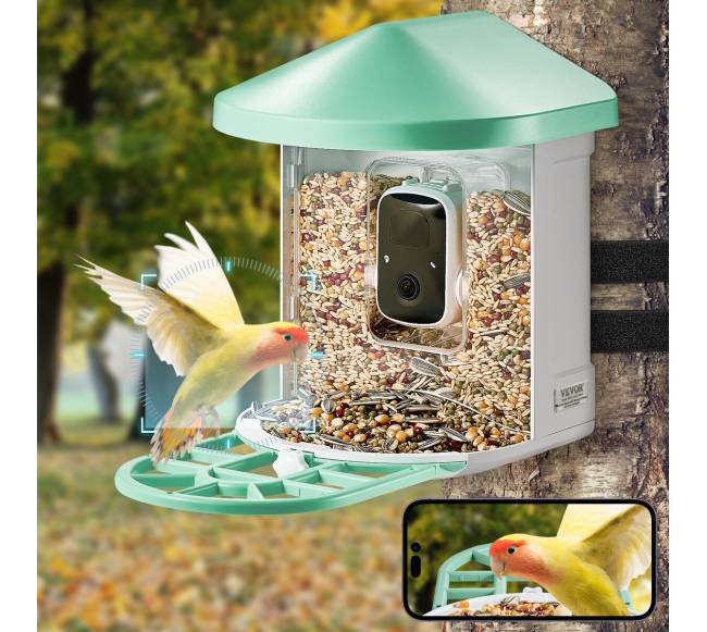 Išmanusis paukščių lesyklėlė su kamera7