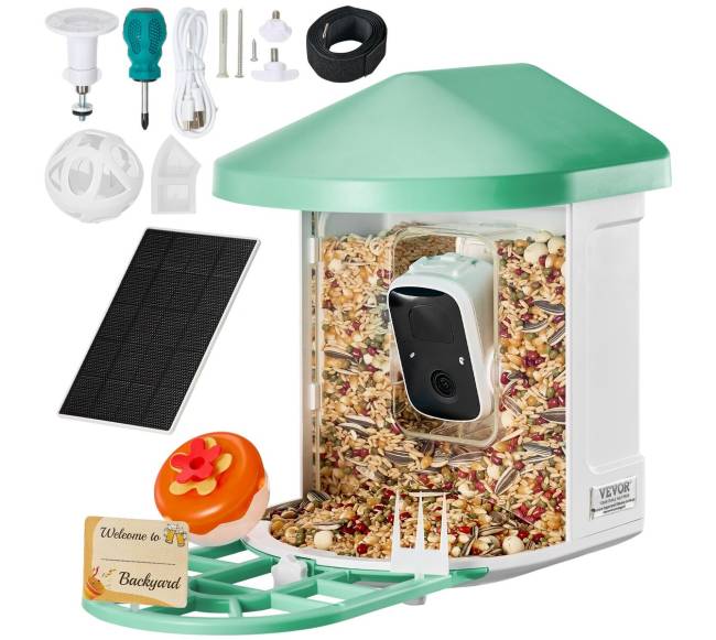 Išmanusis paukščių lesyklėlė su kamera8