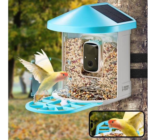 Išmanus paukščių lesykla su kamera ir AI7