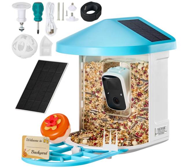 Išmanus paukščių lesykla su kamera ir AI8