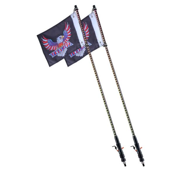 LED šviesos antena 90 cm RGB ATV UTV0