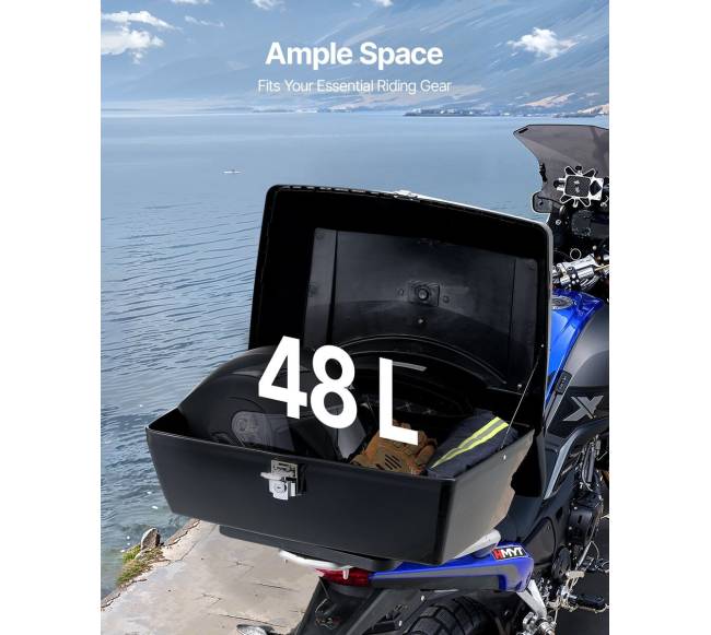 48 L motociklo viršutinė dėžė su atspindžiu2