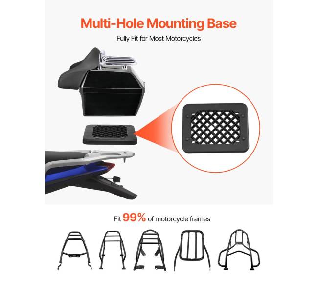 48 L motociklo viršutinė dėžė su atspindžiu4