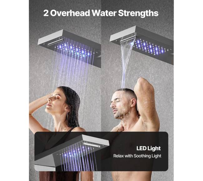 Dušo sistema su lietaus galvute 5 režimai3