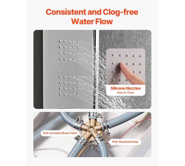 Dušo sistema su lietaus galvute 5 režimai4