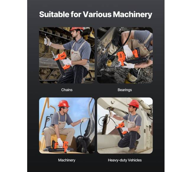 Kompaktiškas belaidis tepalinis pistoletas 55 MPa5