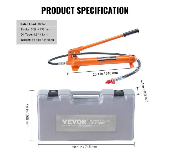 10 tonų hidraulinis keltuvas su oro pompa6