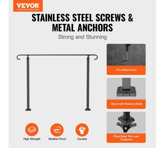 kaltiniais turėklais laiptams 2-3 pakopų1