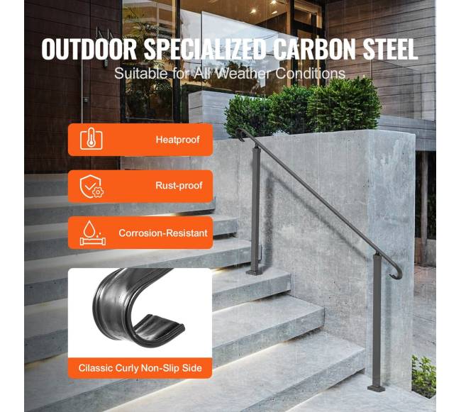 kaltiniais turėklais laiptams 2-3 pakopų2