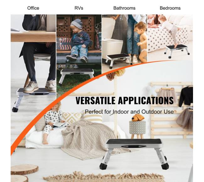 Plieninė sulankstoma vieno laiptelio kopėčia5