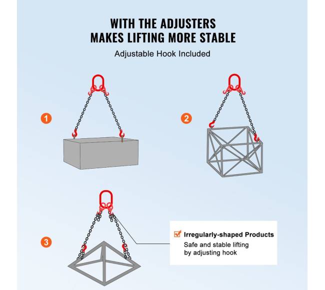 G80 dvikojė grandinė su kabliais 180 cm3