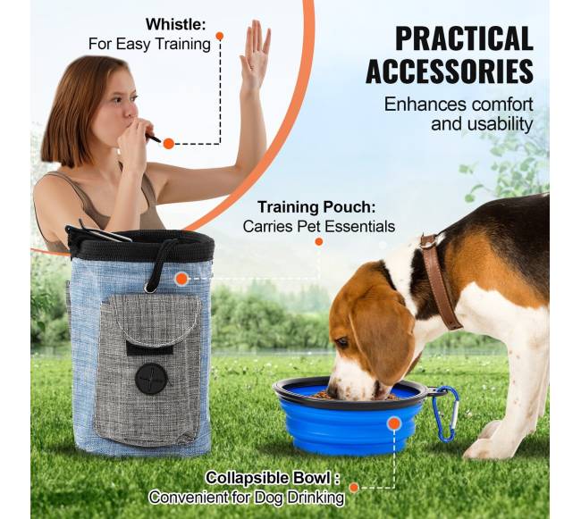 Šunų vikrumo treniruoklių komplektas su ilgu tuneliu5