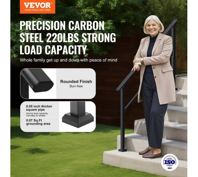 Lauko ranktūriai 4-5 pakopoms juodi1