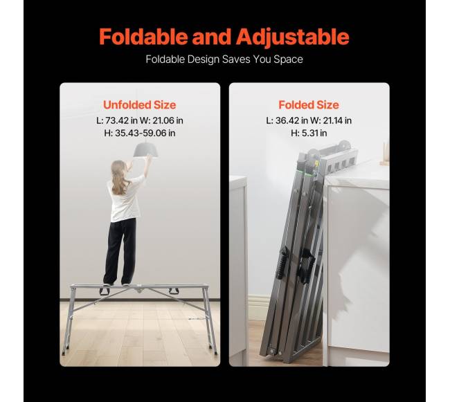 Reguliuojama darbo platforma su 360 kg apkrova1