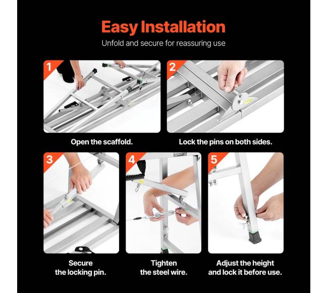 Reguliuojama darbo platforma su 360 kg apkrova5