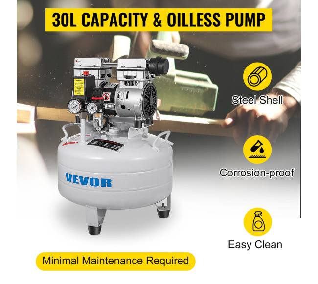 Vertikalus tylus oro kompresorius 30L 850W1