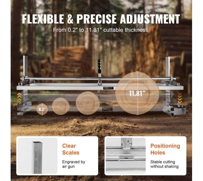 Nešiojama pjūklų lentpjūvė 14-48 cm3