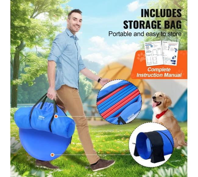 Šunų vikrumo treniruočių įranga - 7 dalių komplektas4