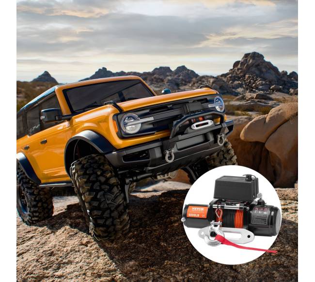 Elektrinė gervė sunkvežimiui su sintetiniu lynu ir nuotoliniu valdymu7