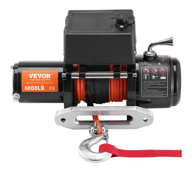 Elektrinė gervė sunkvežimiui su sintetiniu lynu ir nuotoliniu valdymu10