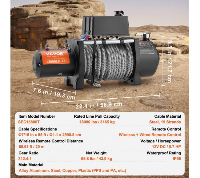 Elektrinis 8165 kg gervė sunkvežimiui6