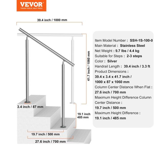 Nerūdijančio plieno turėklai lauko laiptams6