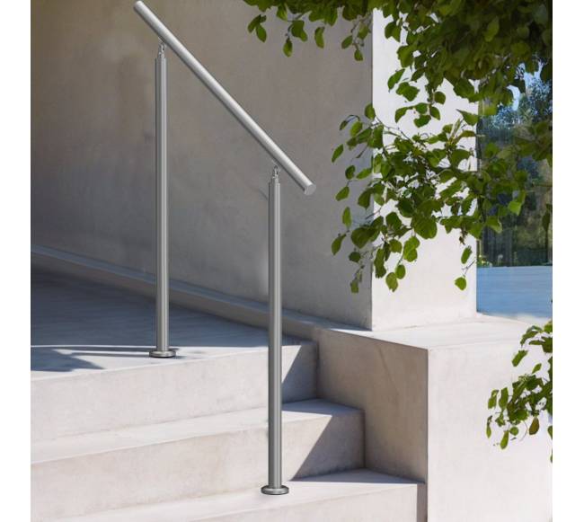 Nerūdijančio plieno turėklai lauko laiptams7