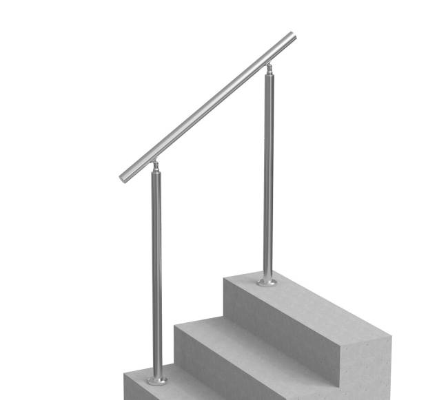 Nerūdijančio plieno turėklai lauko laiptams9