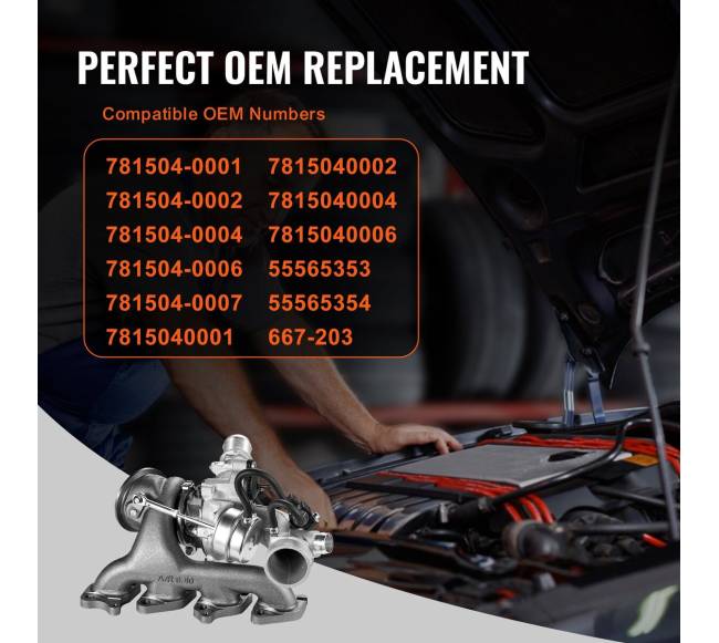 Turbo komplektas su vožtuvu Chevrolet Cruze 2011-2019 1.4T2