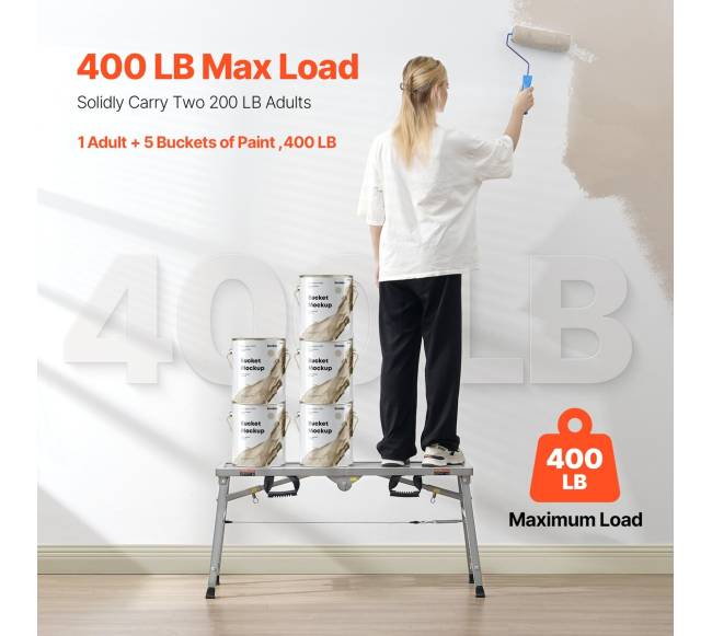 Reguliuojamas aukštos kopėčios platforma 180 kg2