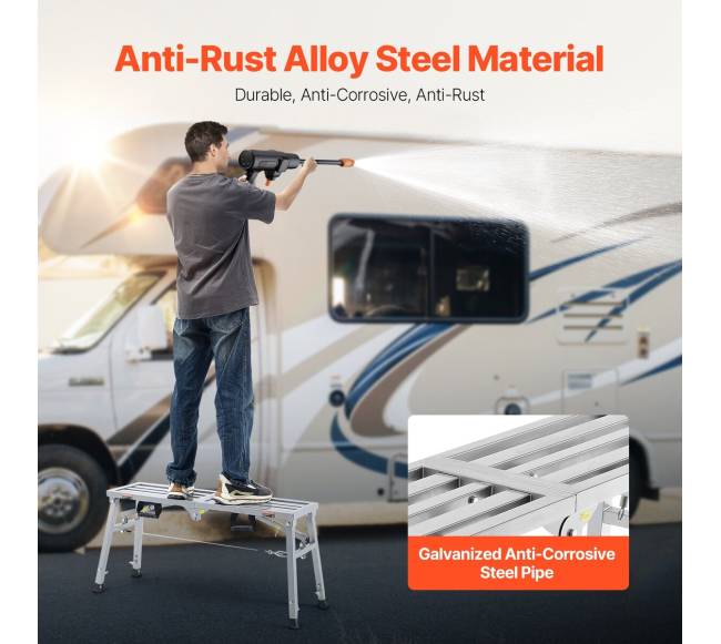 Reguliuojamas aukštos kopėčios platforma 180 kg4