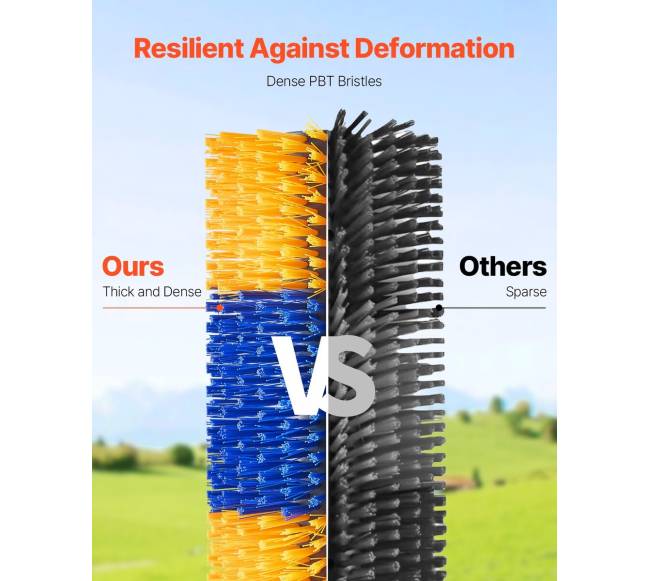 Gyvulių kasymosi šepetys 4 vnt. arklio kasytuvas2