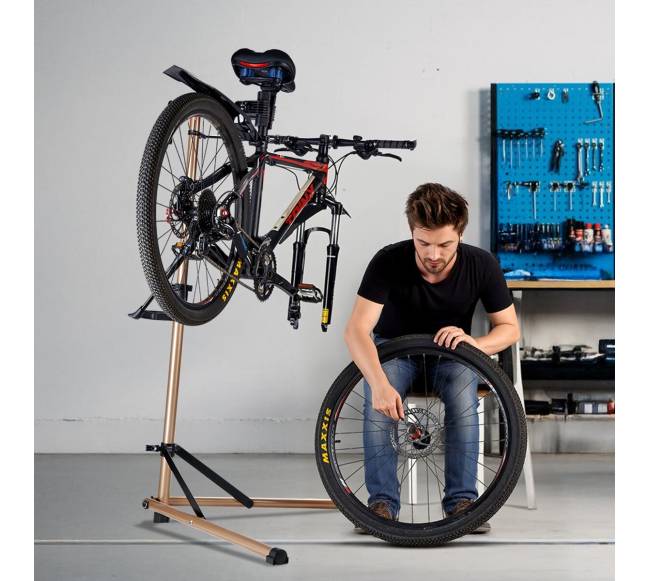 Dviračių taisymo stovas su įrankių dėklu7