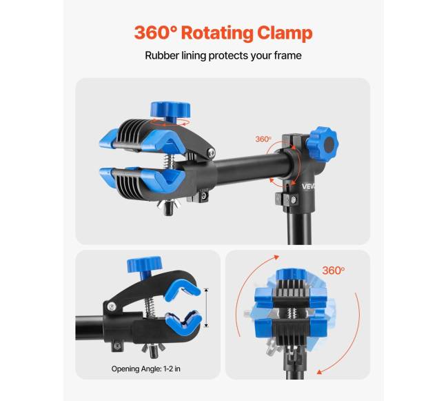 Dviračių remonto stovas su įrankių dėklu2