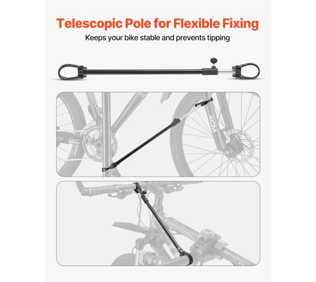 Dviračių remonto stovas su įrankių dėklu4