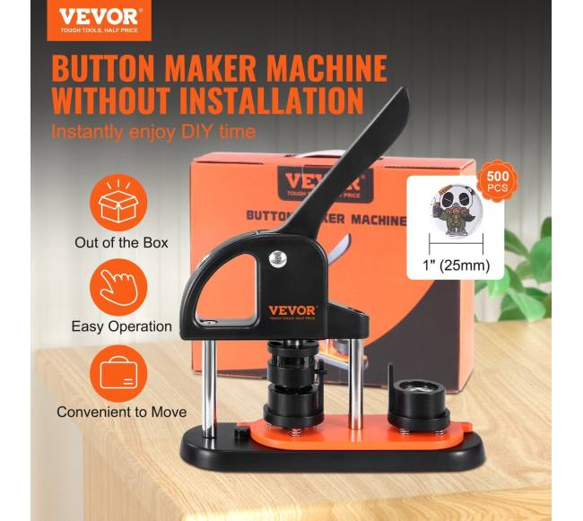 Ženkliukų gaminimo mašina vaikams 25 mm1