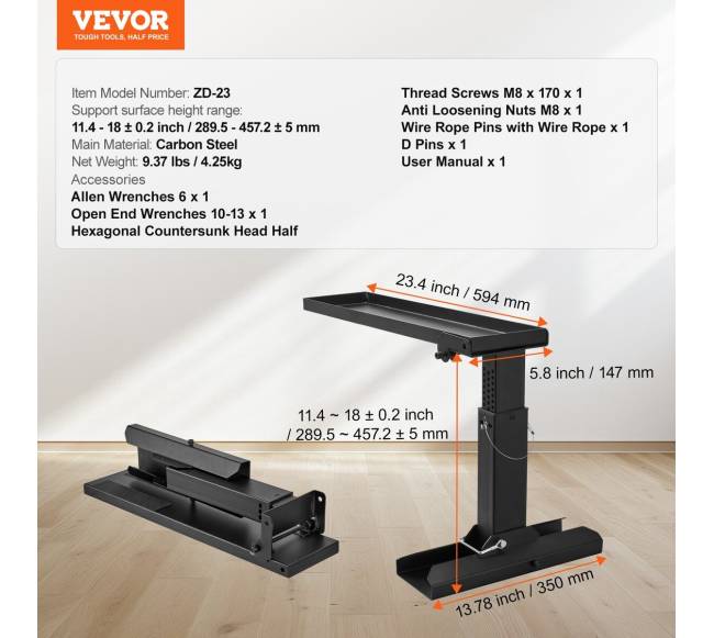 kopėčių stabilizatorius su reguliuojamu aukščiu6