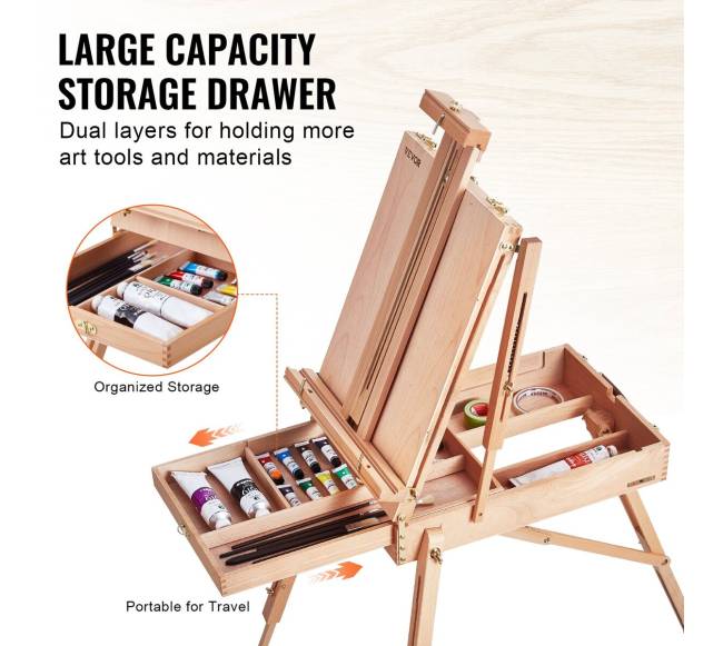 Prancūziškasis dailininko molbertas laikiklį3