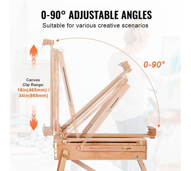 Prancūziškasis dailininko molbertas laikiklį4