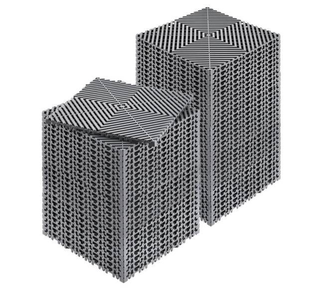 Modulinis grindų kilimėlis su drenažu 30 x 30 cm0