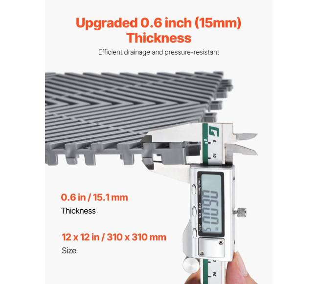 Modulinis grindų kilimėlis su drenažu 30 x 30 cm2